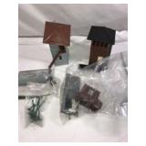 Model Train Accessories- Gray & Brown Towers