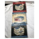 Plasticville Airport Hangar & Hospital Kits (3)