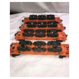 Lionel O Gauge 636255 Flatcars w/ Wheel Loads