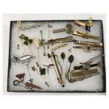 Tie Clips & Stick Pin Collection