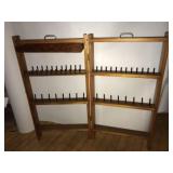 Vintage Wood Folding Spool Holder Rack
