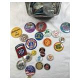Large Vintage Pin & Patches Collection