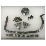 Sterling Abalone Set