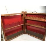 Vintage Portable Wood Storage Cabinet