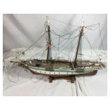 Wooden Model Ship USS Boxer - Large Model