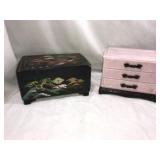 Vintage Jewelry Boxes - Both Oriental Themed