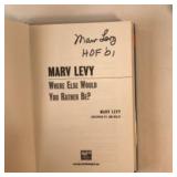Marv Levy Signed Hardcover Autobiography Where Els