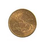 US 1896 Liberty Head $20 Gold Double Eagle