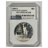 1986-S Statue of Liberty PCI MS70