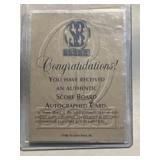 1996 Score Board Dale Earnhardt Authentic Autograp