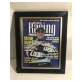 Autographed Jimmie Johnson framed magazine