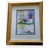 Charles Burrows Nauset Beach Lighthouse Watercolor