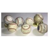 Autographed baseballs collection