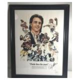 Autographed Doug Flutie Artwork framed