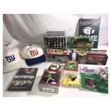 Large Football Collection NY Giants Hats & more