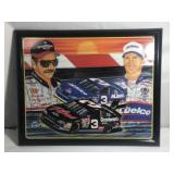 Sam Bass painting of Dale Earnhardt and Dale