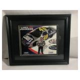 Jimmie Johnson autographed framed photo