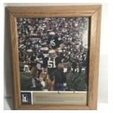 Autographed Rudy #45 Football framed photo