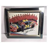 Autographed Jeff Gordon framed photo
