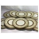 12 Vintage Bohemia Porcelain Plates