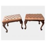 Queen Anne Style Vanity Benches