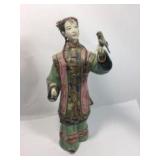 Chinese Shiwan Enameled Porcelain Statue