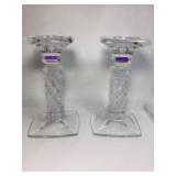 Waterford Marquis Pillar Candlestick Holders