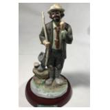 Emmett Kelly Junior fisherman Clown Figurine