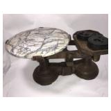 Vintage Marble Tray Balance Scale