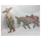 Southwestern Wall Art Sombrero Man & Burro