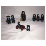 Vintage Amish Metal Toy Figurines