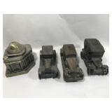 Cast Iron Bank Collection (4 total)