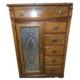 Mediterranean Style Oak Gentlemans Door Chest