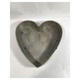 Vintage Cast Heart Cake Pan