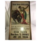 Framed Plaza de Toros de Guadalajara poster