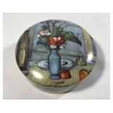 Global artist Orbis trinket box made of porcelain