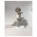 Lladro Angel with Flute Porcelain Figure