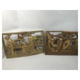 Oriental Openwork Carved Wall Plaques