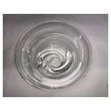 Steuben Spiral Art Glass Bowl w/ Cover