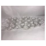 Fancy Glass Dessert Cups - 16 total