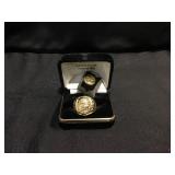 North American Fishing Club ring and pin