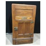 Antique Oak Star Ice box