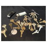 Vintage keys and shoe horn