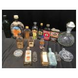Vintage bottles and misc