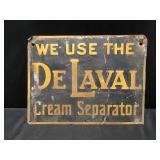 DeLaval Cream Separator Sign