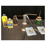 Oil Cans and lighter fluid