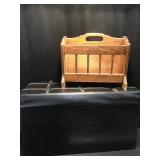 Ottoman and magazine rack