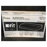 Whirlpool 36" range hood
