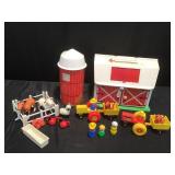 Fisher Price Barn, People, Animals  and Silo