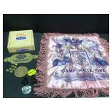 U S Army pillowcase, Cigar Box and misc